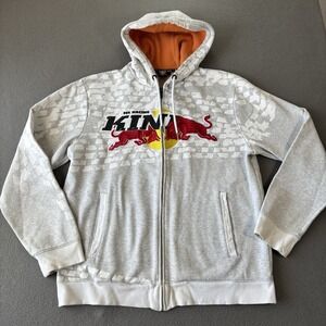 Red Bull Racing Kini Zip Hoodie Y2K F1 Streetwear Rare Mens L Audigier Style